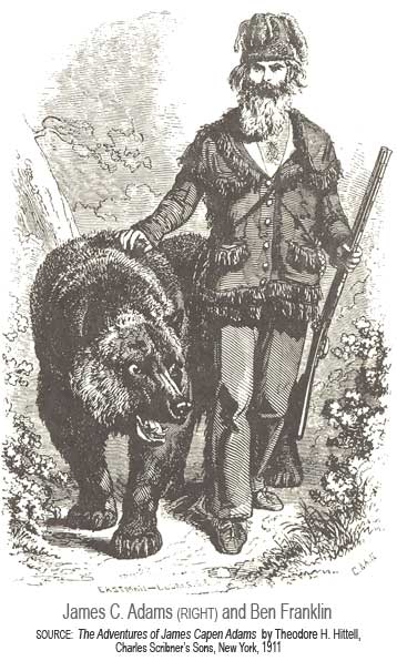 Grizzly Adams and Ben Franklin
